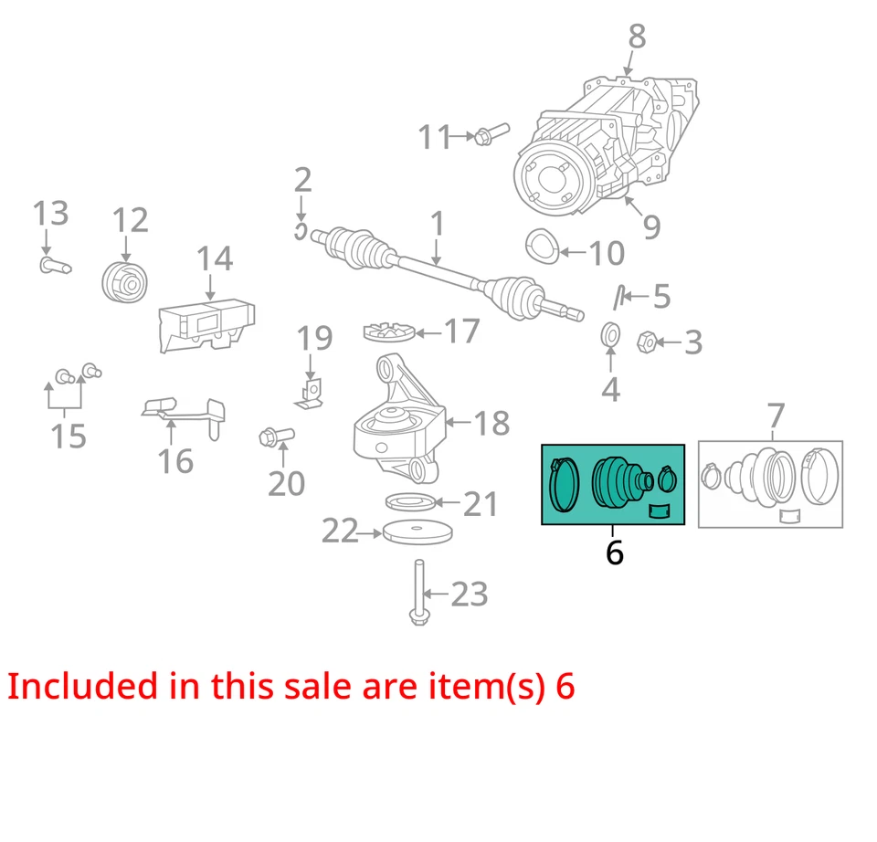 KIT DE BOTA CHRYSLER MEIO EIXO 68127815AA NOVO OEM 68127815AA - Imagem 2 de 3