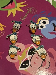 2024 DISNEY PARKS x BAUBLEBAR Donald Duck Drop Stud Earrings NEW 90th Anniversar