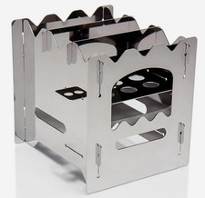 Petromax Hobo Fornello a Legna Pieghevole Acciaio Inox incl. Borsa (BK1)