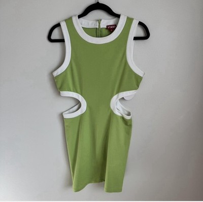 Staud Mini Dolce Cutout Green Dress Womens Medium NWT | eBay Staud Mini Dolce Cutout Green Dress Womens Medium NWT | eBay