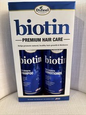 Difeel  Biotin Pro-Growth Shampoo  Conditioner  Prevent Hair Loss 33.8 fl oz