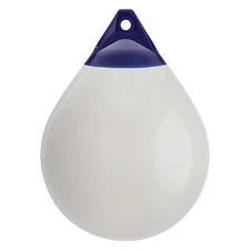 Polyform US A-4 Series 20.5" D x 27" L White One Eye Round Inflatable Buoy