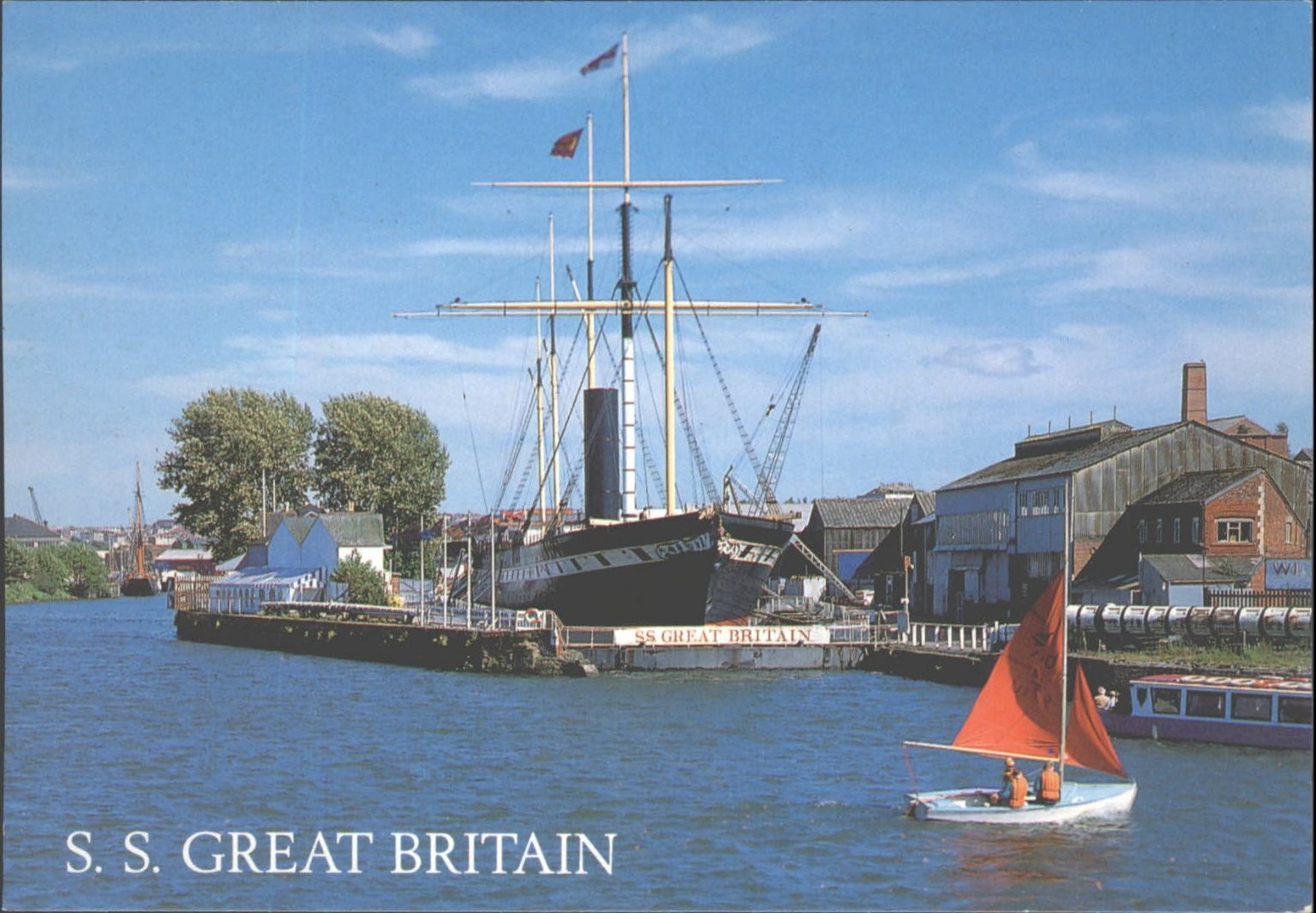 SALMON S.S. Great Britain Bristol Topographical Postcard Printed England