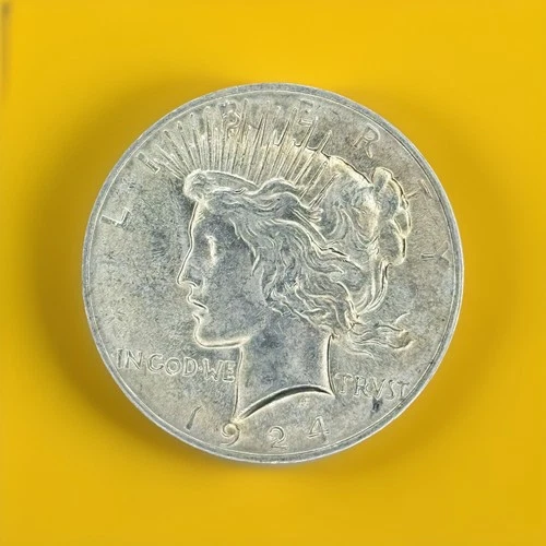 1924 P Peace Silver Dollar $1 Choice Gem Uncirculated Philadelphia Mint