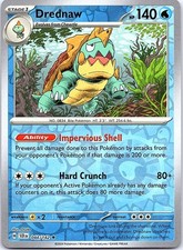 Drednaw Stellar Crown 44/142 Rare Pokemon Reverse Holo Near Mint Pokemon Card