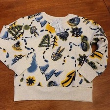 Tommy Bahama Kids Sweatshirt Boys Sz 5/6 Hiking Skeleton Graphic Fleece NWT