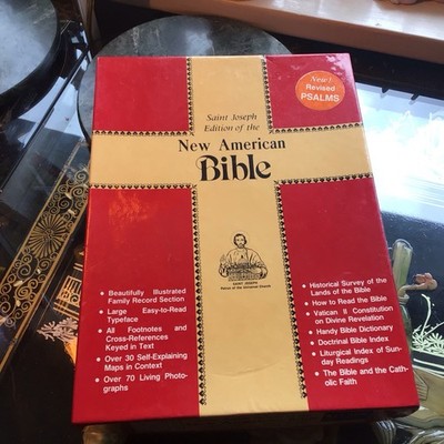 The New American Bible Saint Joseph Edition Catholic LARGE TYPE Illustrated 1991