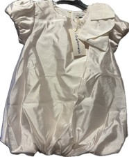 GIANBURRASCA Kleid Gr 92  100% Seide Hochzeit Taufe Champagner-Gian Burrasca NEU