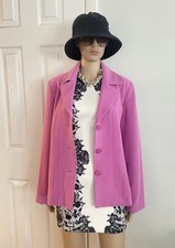 R.Q.T Women  s Pink Long Sleeve Blazer Size 14