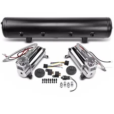 BriSunshine Air Suspension Kit with Compressors for Truck Compatible with 5 Gall