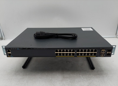 Cisco Catalyst WS-C2960X-24PS-L 24-Port Gigabit PoE Ethernet Switch w/ GLC-SX-MM