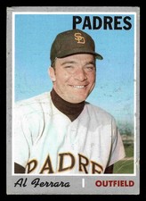 1970 Topps #345 Al Ferrara - San Diego Padres (Low Grade)