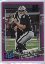2023 Panini Clearly Donruss Rated Rookie Purple 10/199 Aidan O'Connell #51 14dq