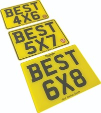 Luxury Motorbike Show Plates 4x6 5x7 6x8 ? Custom Logo, Slogan, Border