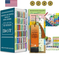 Index Tabs for DSM-5-TR 2022, Color-Coded and Laminated DSM-V-TR Tabs for The...