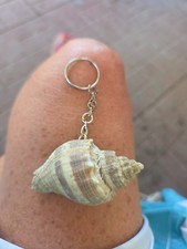 Natural Seashell Keychain Accessory
