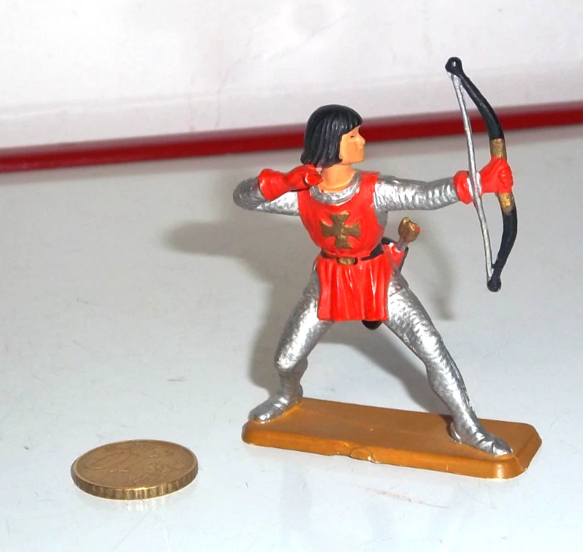 Figurine Starlux Moyen Âge - Seigneur Avec Lance (Modifié)