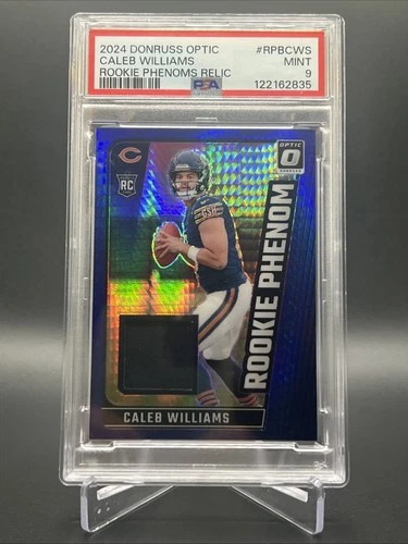 2024 Donruss Optic Caleb Williams #RPB-CWS Blue Hyper Rookie Phenom Patch RC