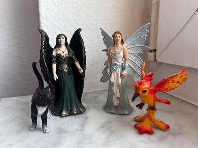 *Schleich* 4 Figuren Bayala 2x Elfen 1xPhönix Picki 1x Katze Sammlerstücke 2006