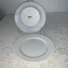 2 Crate & Barrel Palazzo SALAD Plates 9" Spal Porcelain Portugal