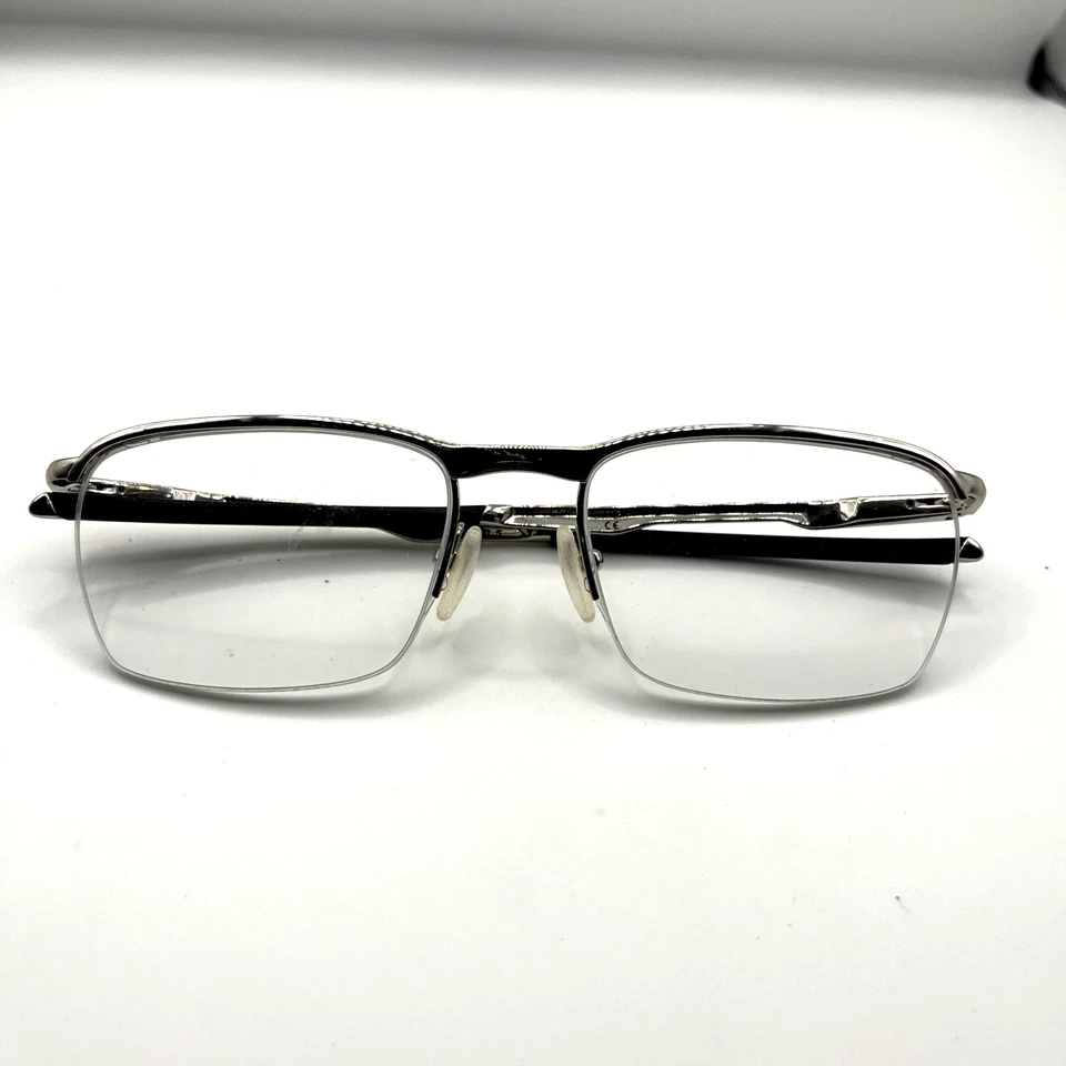Oakley Eyeglasses OX3187-0353 Chrome Designer Frames Only Silver 53-18-137 - Image 2 of 4
