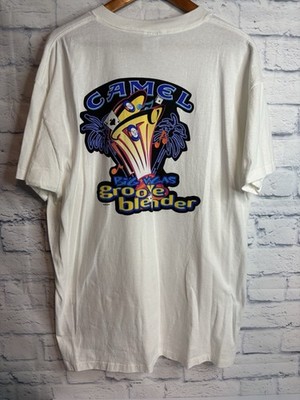 Vintage 1990's Camel Cigarettes Big Vegas Groove Blender Pocket T-Shirt XL
