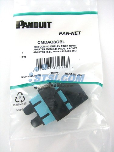 Panduit Multi-Mode MM SC Duplex Fiber Optic Adapter Module CMDAQSCBL ~STSI - Picture 2 of 4