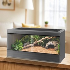 50 Gallon Reptile Enclosure Snake Tank 36"x18"x18" Sliding Doors Composite Wood