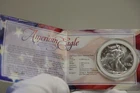 1992 US Silver Eagle $1 Nice Unc Flag Case