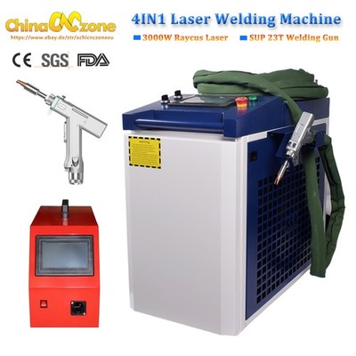 3000W Raycus Laser Welder Cleaning Cutting Machine Laser Welder SUP 23T Feeder