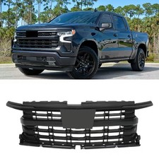 Gloss Black Fit For 2022-2024 Chevy Silverado 1500 Front Grille Ltz 85516929