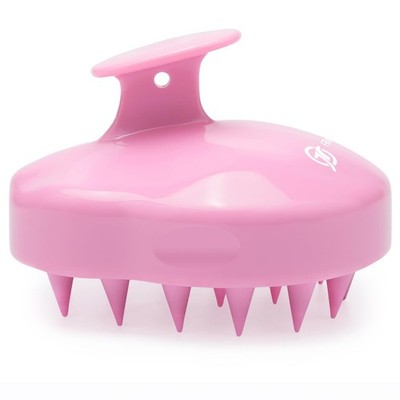 FREATECH Massager Shampoo Brush with Soft Silicone 1 Count (Pack of 1), Pink 