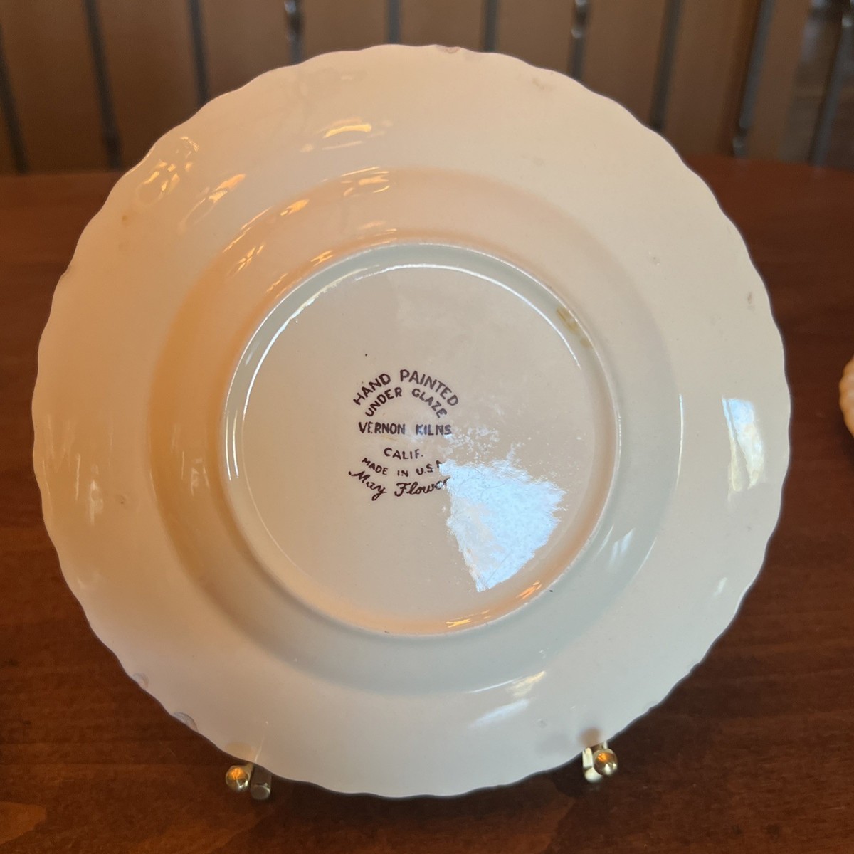 4 vintage Vernon Kilns 