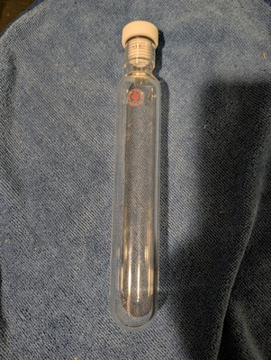 #ad Ace Glass Heavy Wall Pressure Tube #15 Ace Thred 150mL 8quot; x 1quot; with Cap $45.00