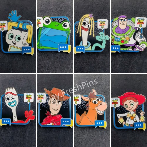 2026 Disney Pixar Toy Story 5 Characters 2026 Mystery Blind Box Pin Full set 8pc
