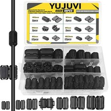 Ferritkern Klappferrit 48 Stück 3,5–13mm EMI RFI Entstörfilter Kabel USB Audio