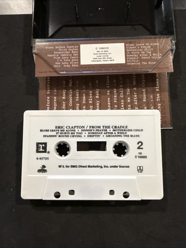 ERIC CLAPTON Cassette Tape FROM THE CRADLE 1994 Rock Blues BMG Tested - Picture 4 of 4