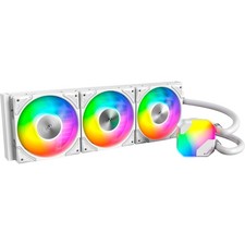 MONTECH HyperFlow ARGB 360 AIO CPU Liquid Cooler 3100RPM Water Pump White