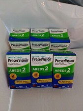 Pack Of 6 Bausch Lomb PreserVision AREDS 2 Formula 130 Softgels Exp 01/2027