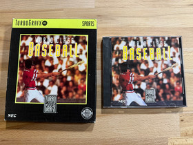 World Class Baseball (TurboGrafx-16) with box and manual, plus player stat book