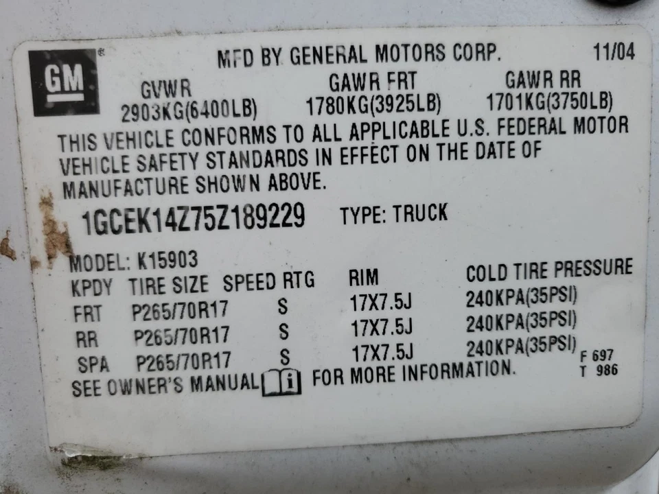 2005 Chevrolet Silverado 1500 Starter Motor 5.3L Used 150K Miles OEM 604-01317 - Image 2 of 4