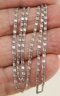 Antique Vintage Sterling Silver 925 Scroll Chain Necklace 18"; 3.6 g — photo 3