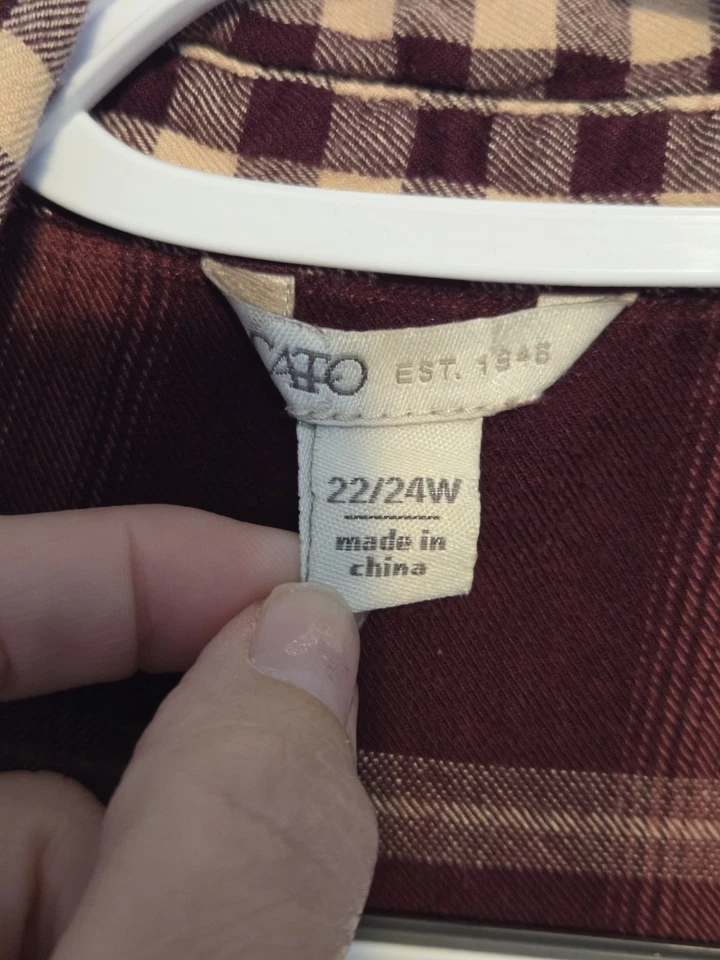 Camisa abotonada a cuadros Cato - Talla 22/24 Foto 2 de 4