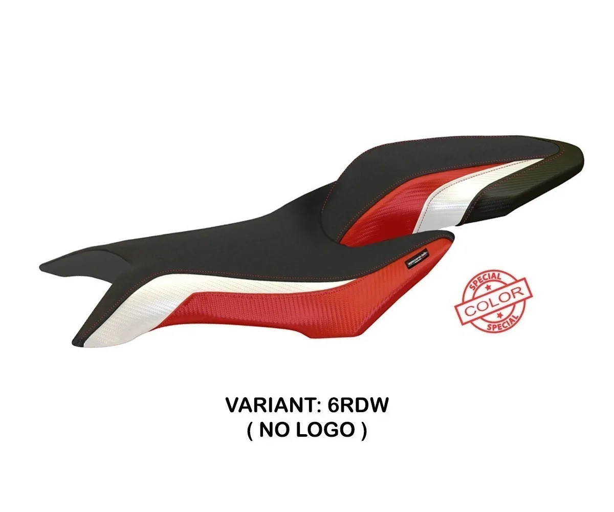Seat saddle cover Zurigo SColor Red-White TPZ MV AGUSTA BRUTALE 800 2016 2022 pW