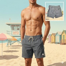 Vuori Mens Puerto Boardshorts V3004 Charcoal ...