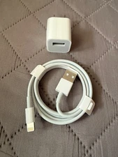 Genuine Apple Lightning to USB-A wire + Adapter