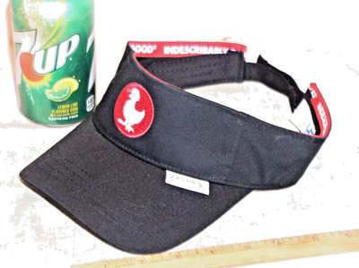 1 NEW BLACK ZAXBY'S ZAXBYS ADJUSTABLE EMPLOYEE CREW BASEBALL HAT CAP VISOR