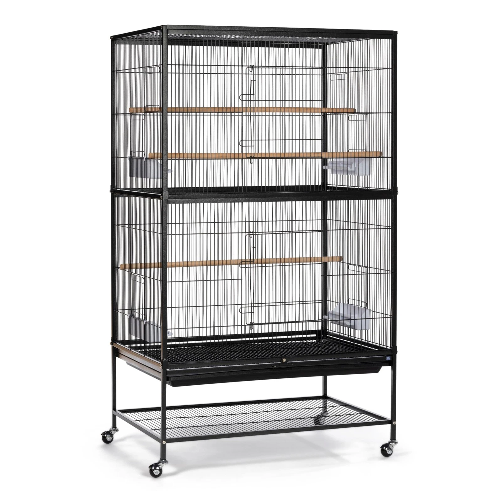 Bird Flight Cage 31.0 L x 20.5 W 53.0 H Steel Large Black F040 Prevue Products