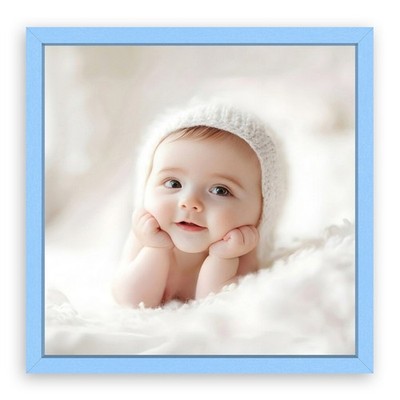 PROCUT Slim Baby Blau Neugeborenes Baby Junge Foto Bilderrahmen Geschenk Kinderzimmer Deko