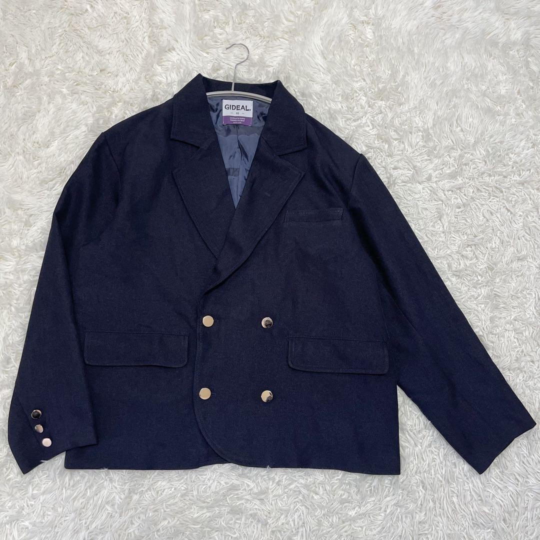 Gideal Double-Breasted Jacket Wide Pants Set-Up